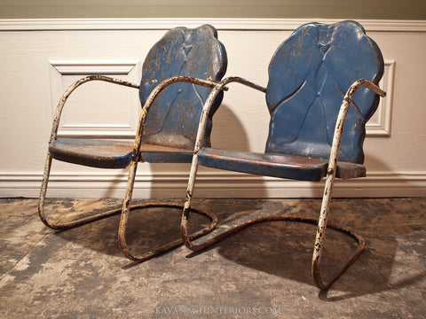 1950's Shell Back Patio Chairs