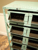 Teal Industrial Storage Shelving Unit