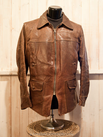 1940's Atkins Huskies Leather Jacket