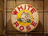 Double Sided Porcelain White Rose Sign