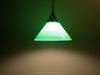 Vintage Green Glass Pendant Light