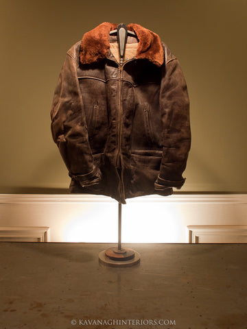 1940's Shearling Lined Leather Horsehide Jacket