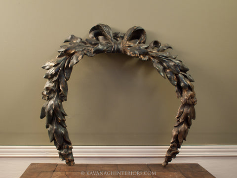 Antique Architectural Bronze Wreath