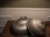 Pair Of Antique English Pewter Dome Meat Covers