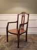 Mid Century Chinese Red Lacquer Armchairs