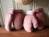 Vintage Leather Punching Bag & Gloves