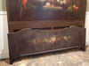 1920's Hand Painted Leather Bed