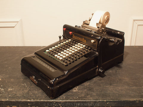 Early 20th C. Burroughs Adding Machine