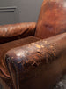 English Single Leather Club Chair