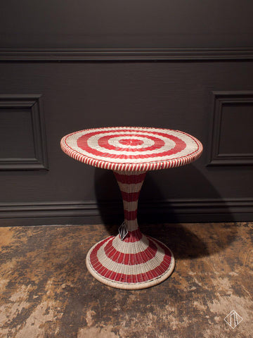 Mid Century Plastic Woven Tulip Table