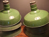 6 Industrial Green Enameled Factory Lights